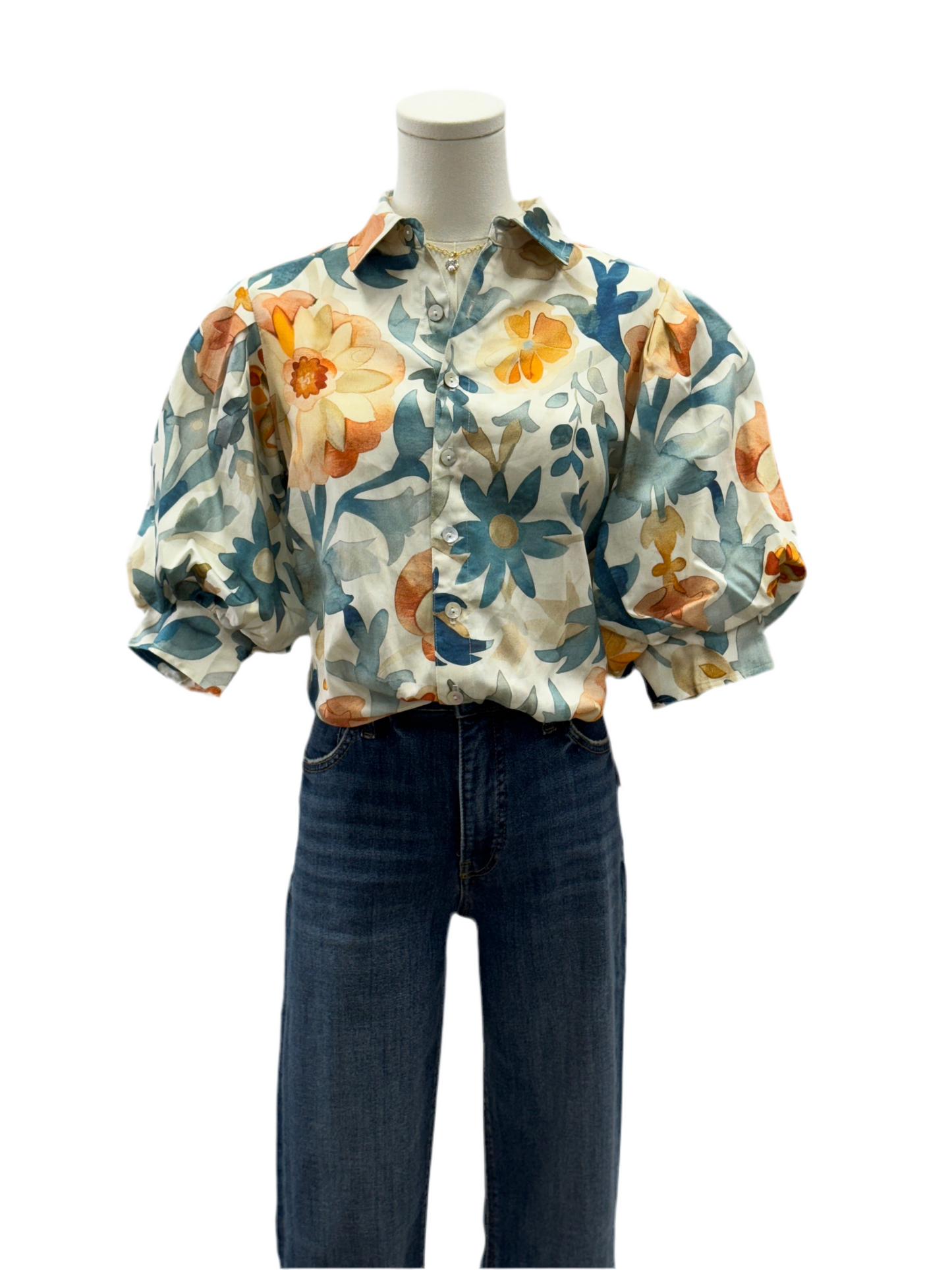 Bomba Terra Floral Blouse