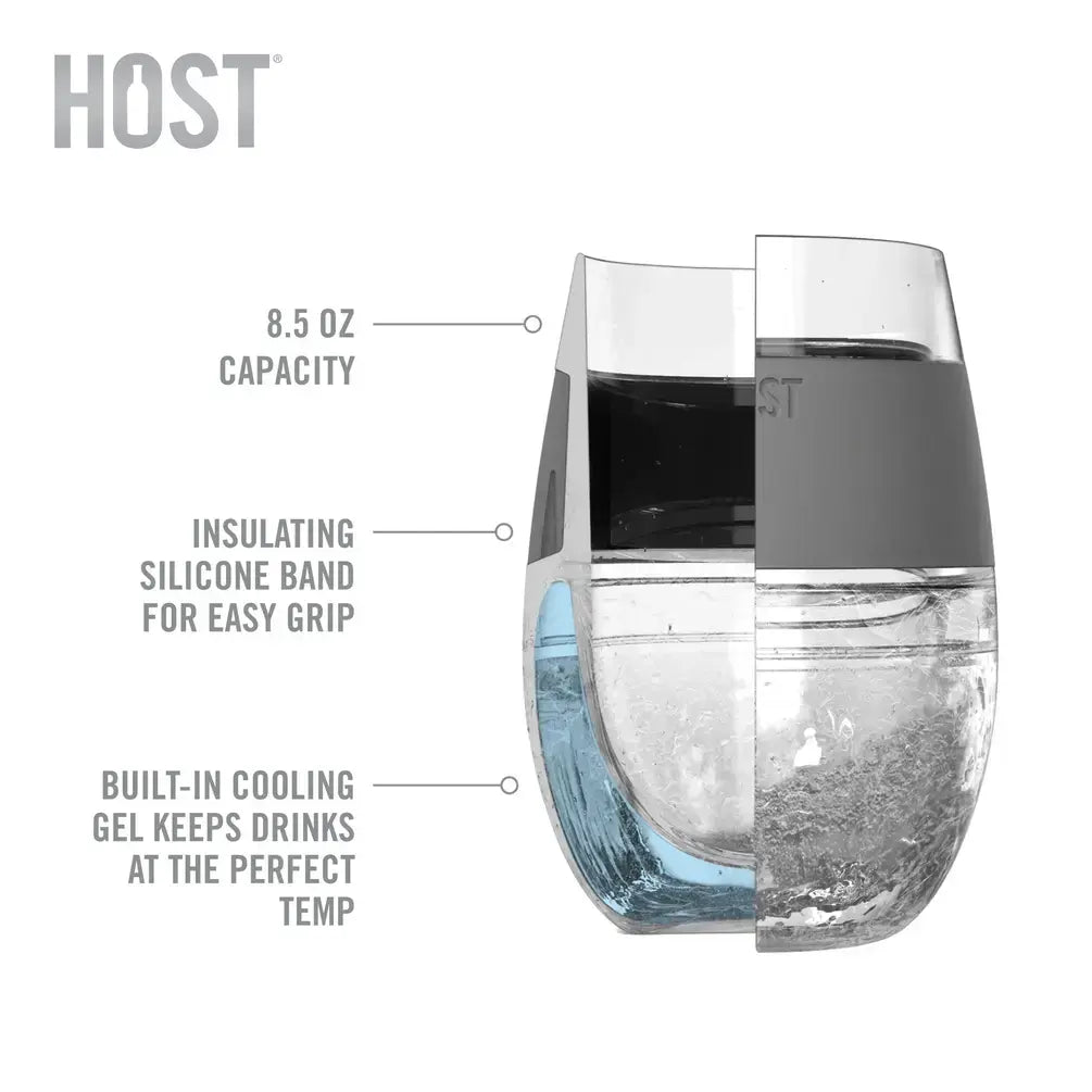 Wine FREEZE™ Cooling Cup Insulated w/ Cooling Gel - Marble