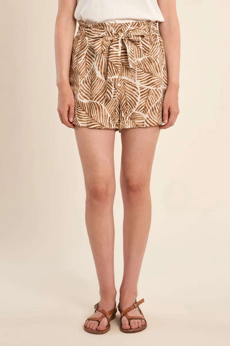 Ladies Camel Mathilde Shorts