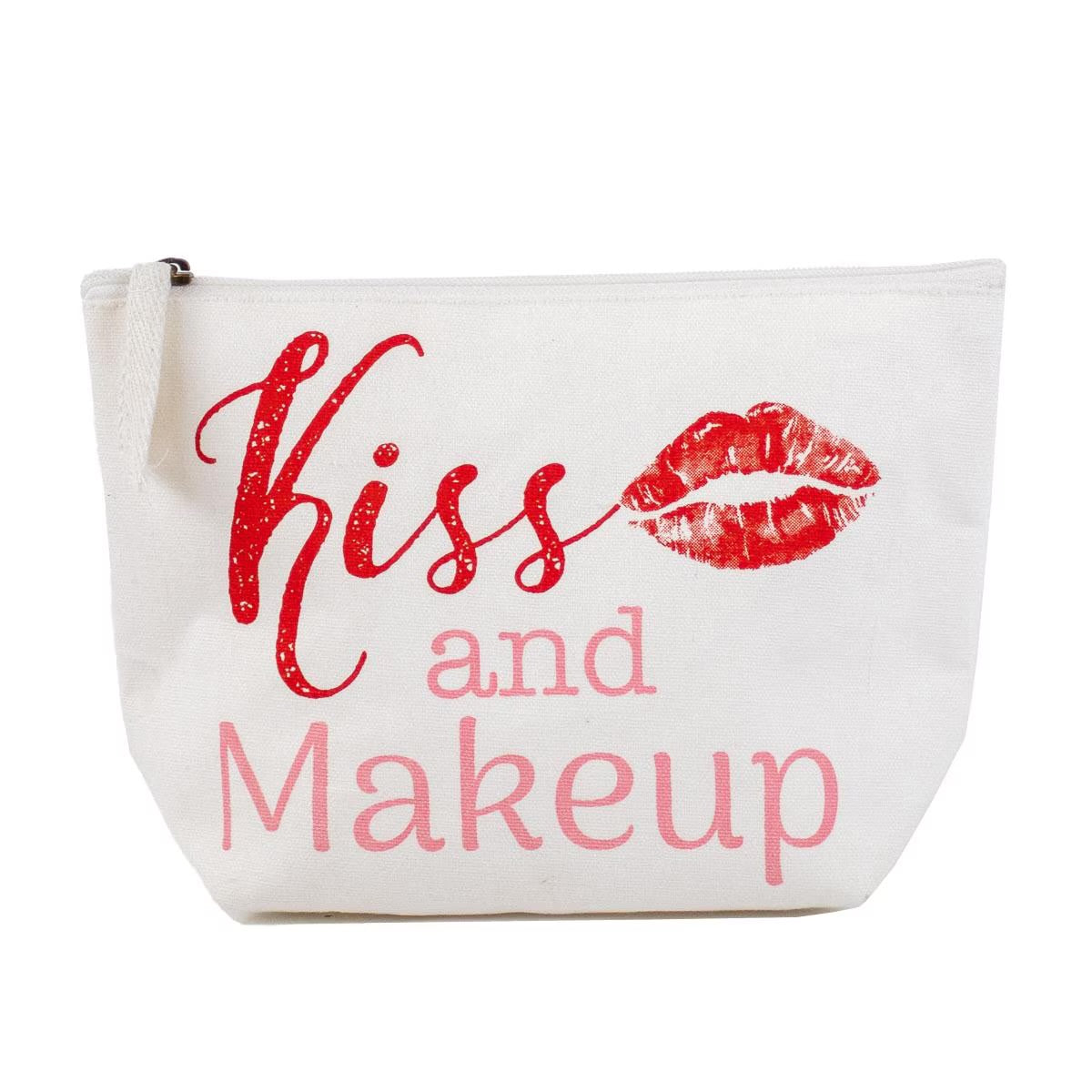 Kiss And Makeup Cosmetic Bag