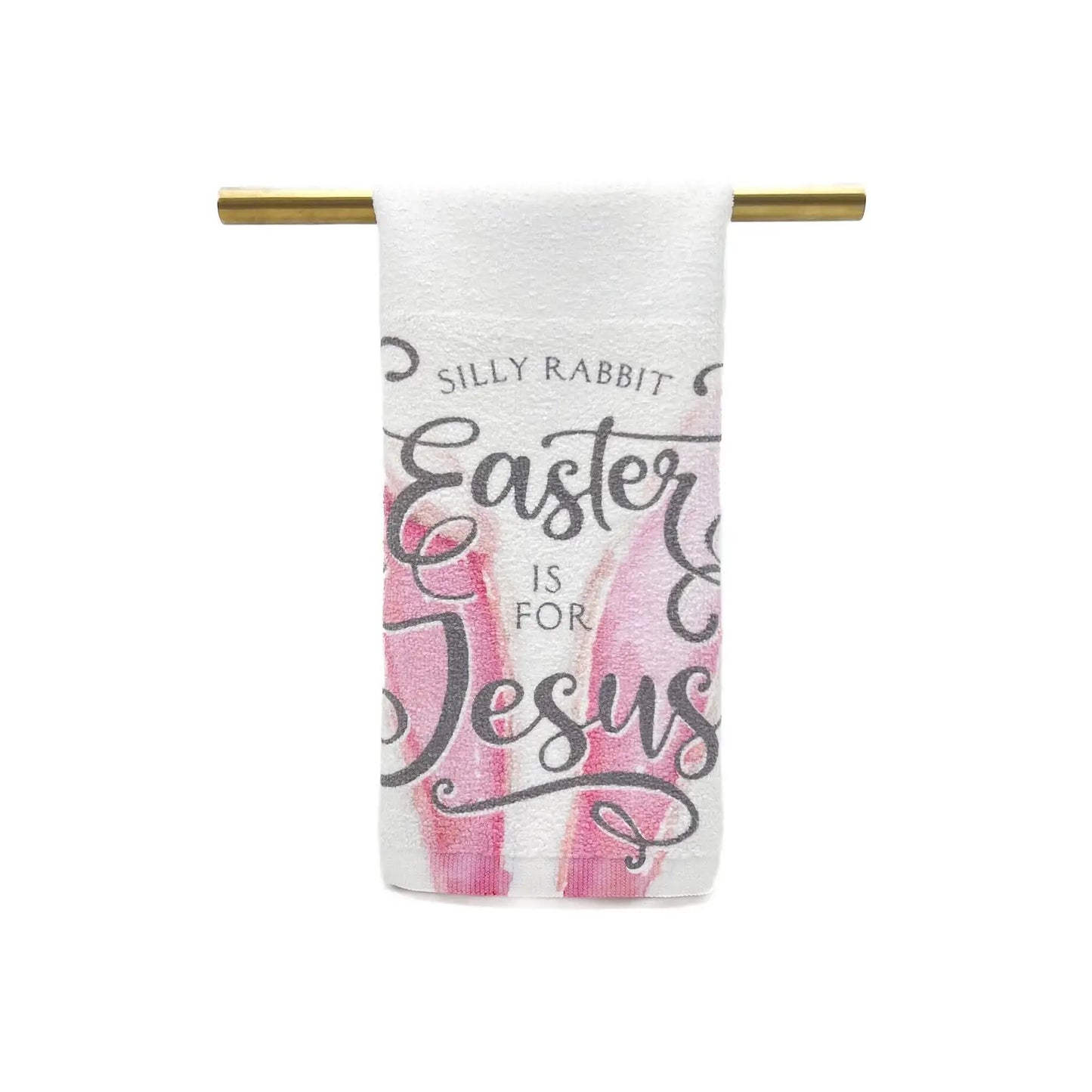 Silly Rabbit, Easter is for Jesus Tea Towel