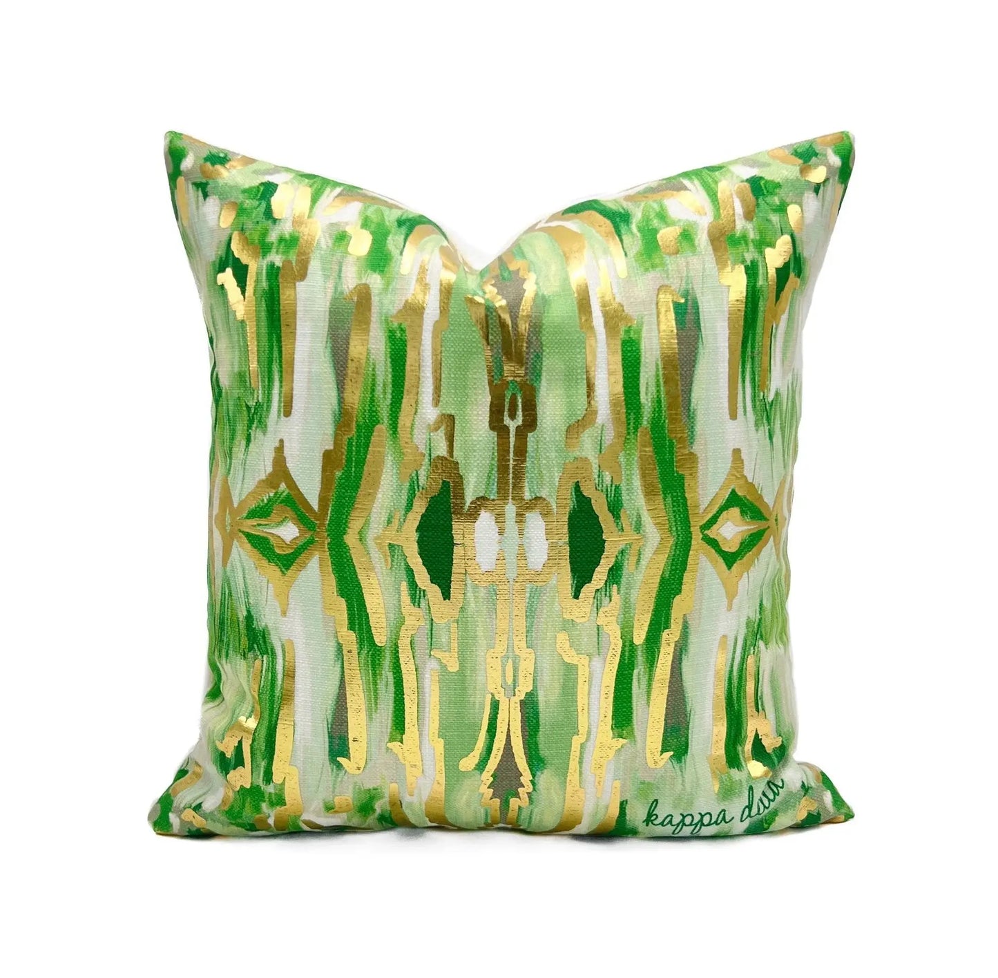 Kappa Delta KD Gold Foil Kaleidoscope Greek Sorority Pillow