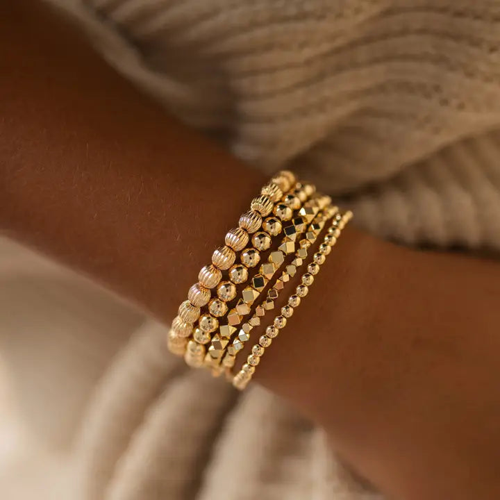 Gold Filled Stretch Bracelet 4mm