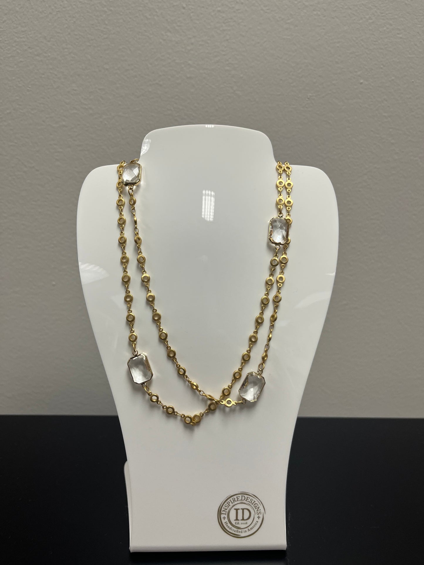 Double The Crystals Necklace
