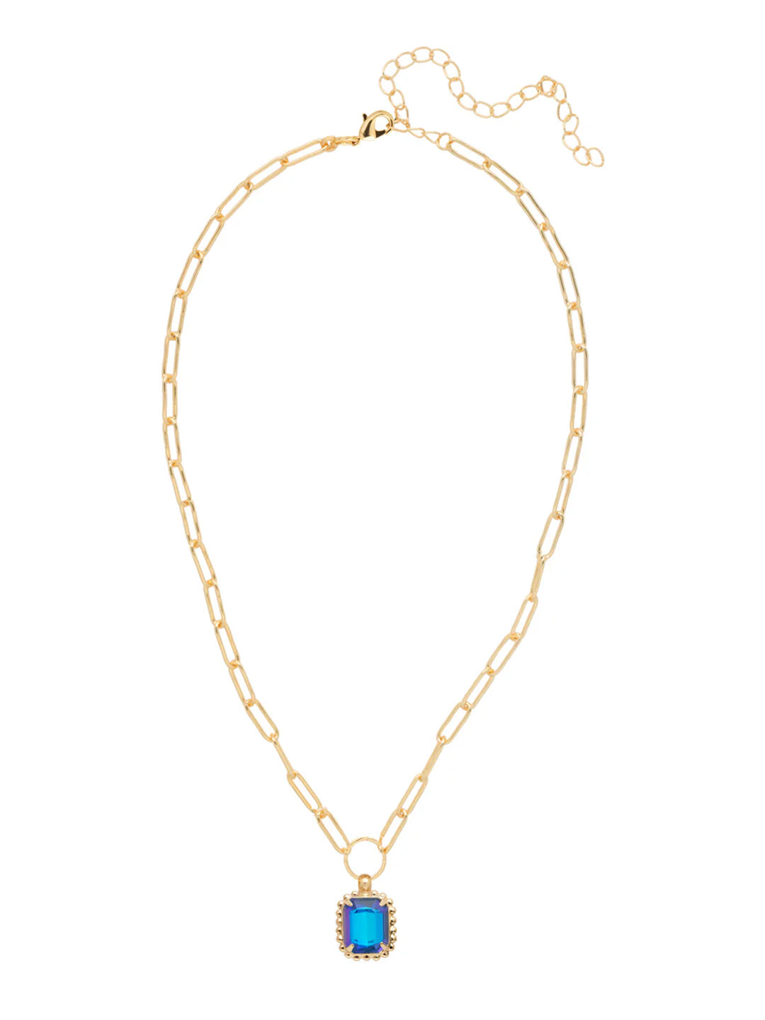 Octavia Scallop Blue Delite Pendant Necklace