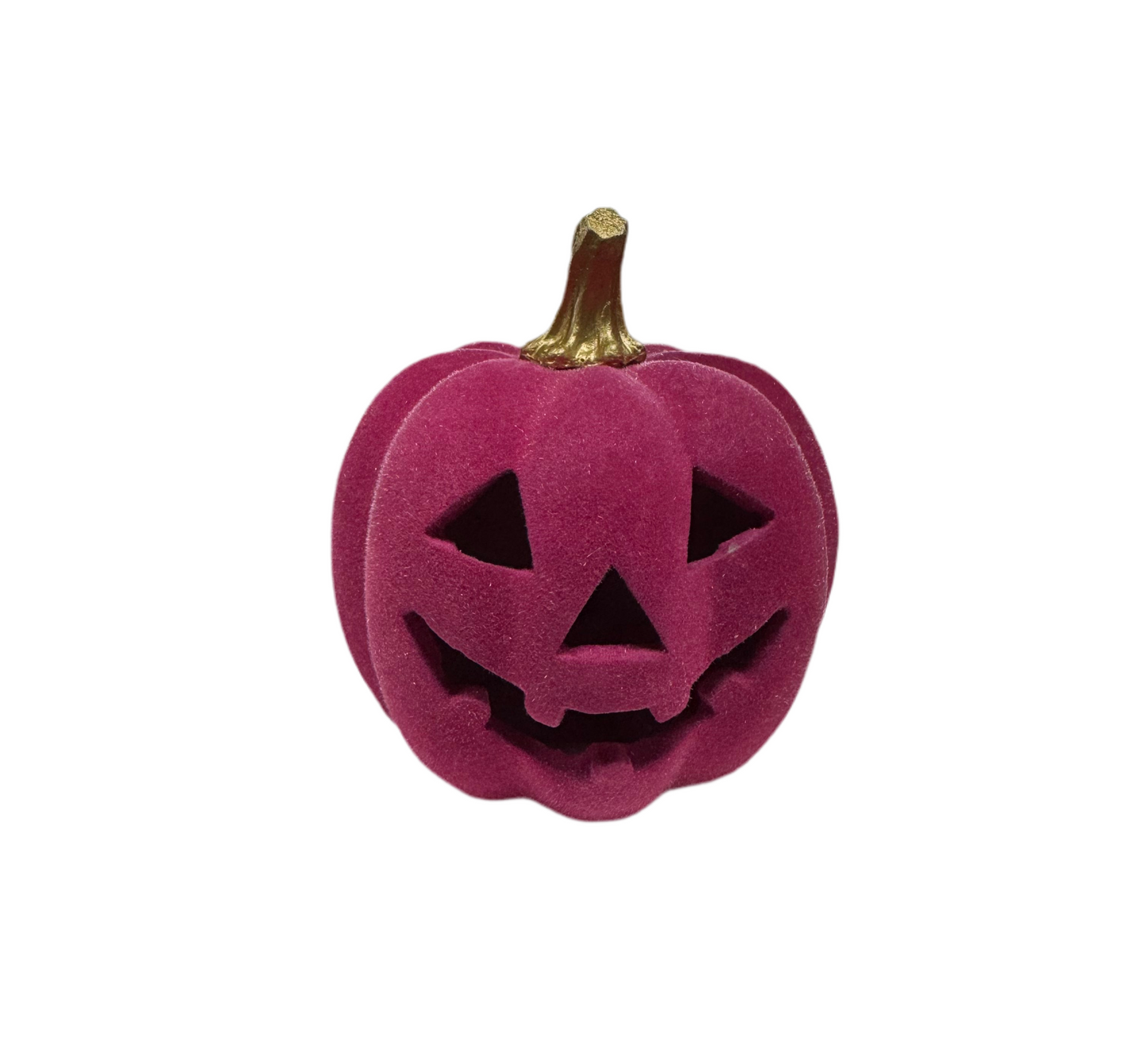 Flocked Jack-o-Lantern