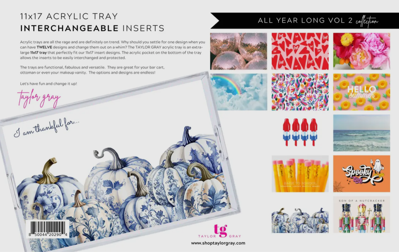 Large Acrylic Tray Inserts