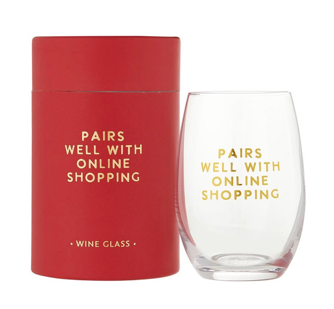 Wine Glass— Pairs Well With Online Shopping