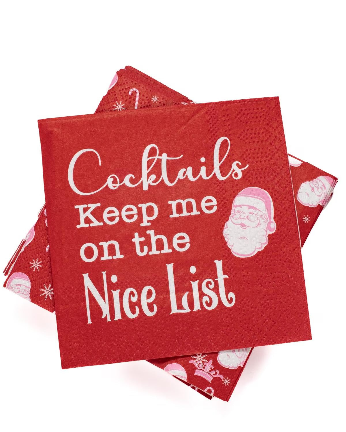 On The Nice List Cocktail Napkin