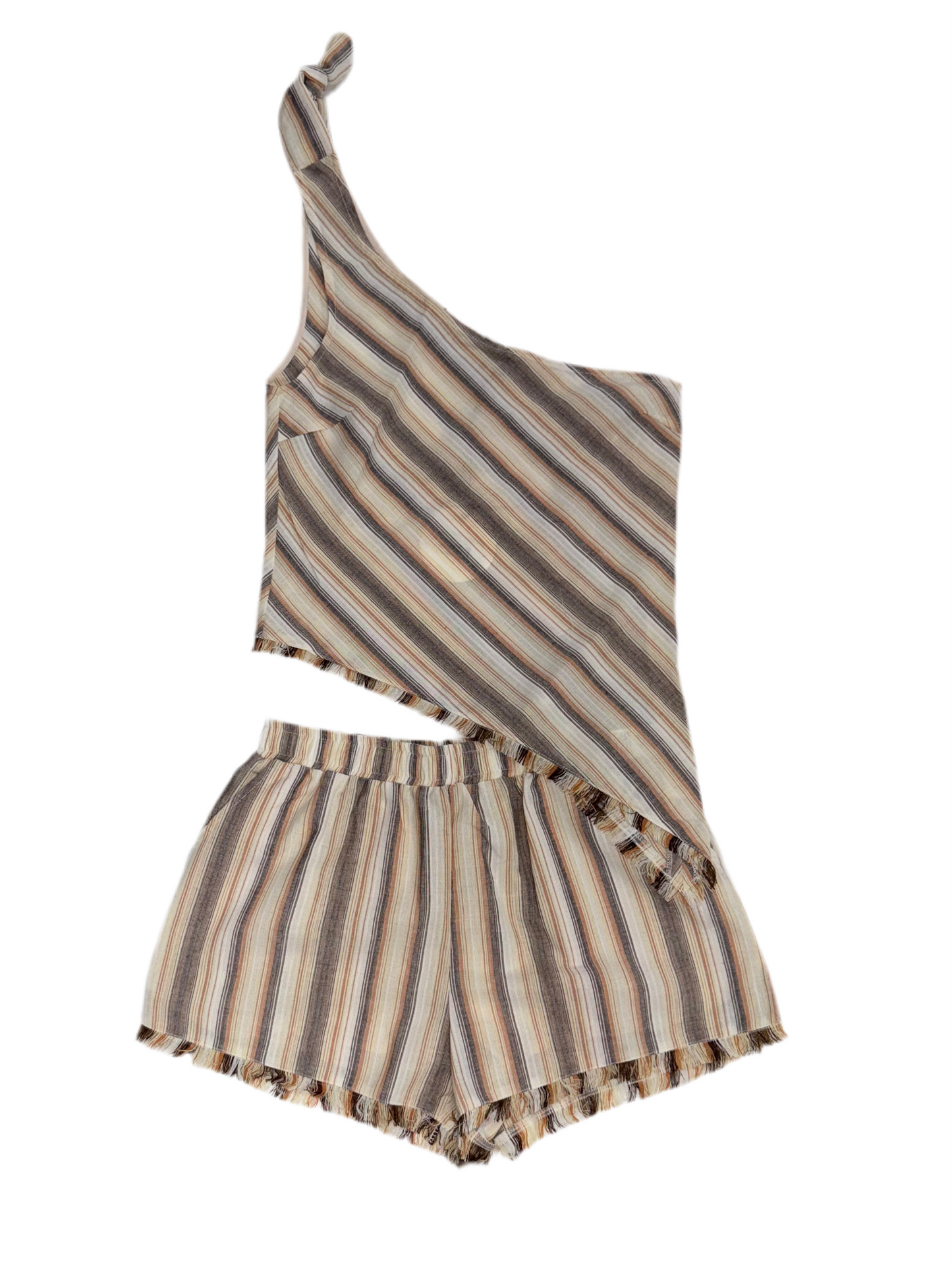 Multi Striped Linen Set