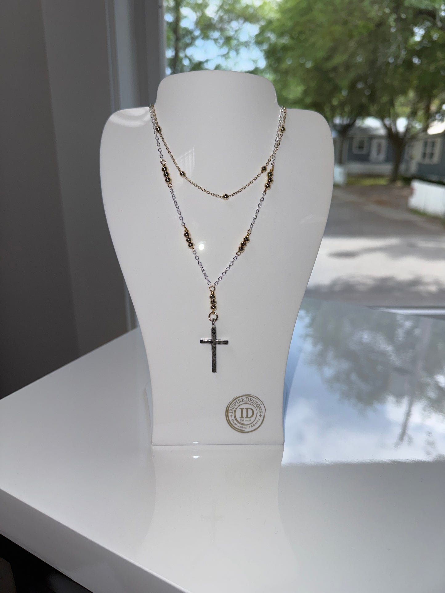 New World Cross Necklace