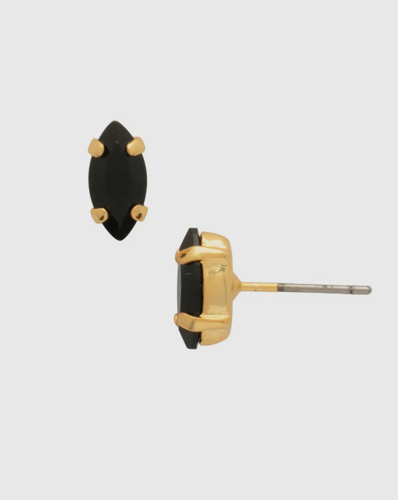 Clarissa Jet Black Studs