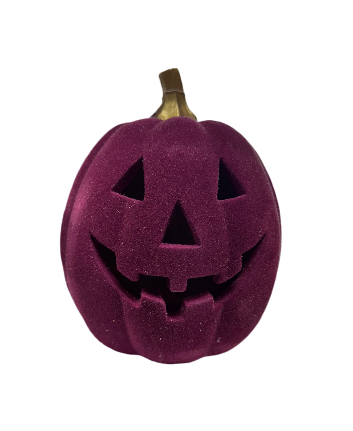 Flocked Jack-o-Lantern