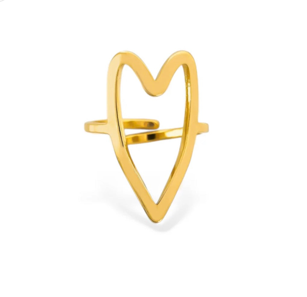 Water Resistant Heart Ring