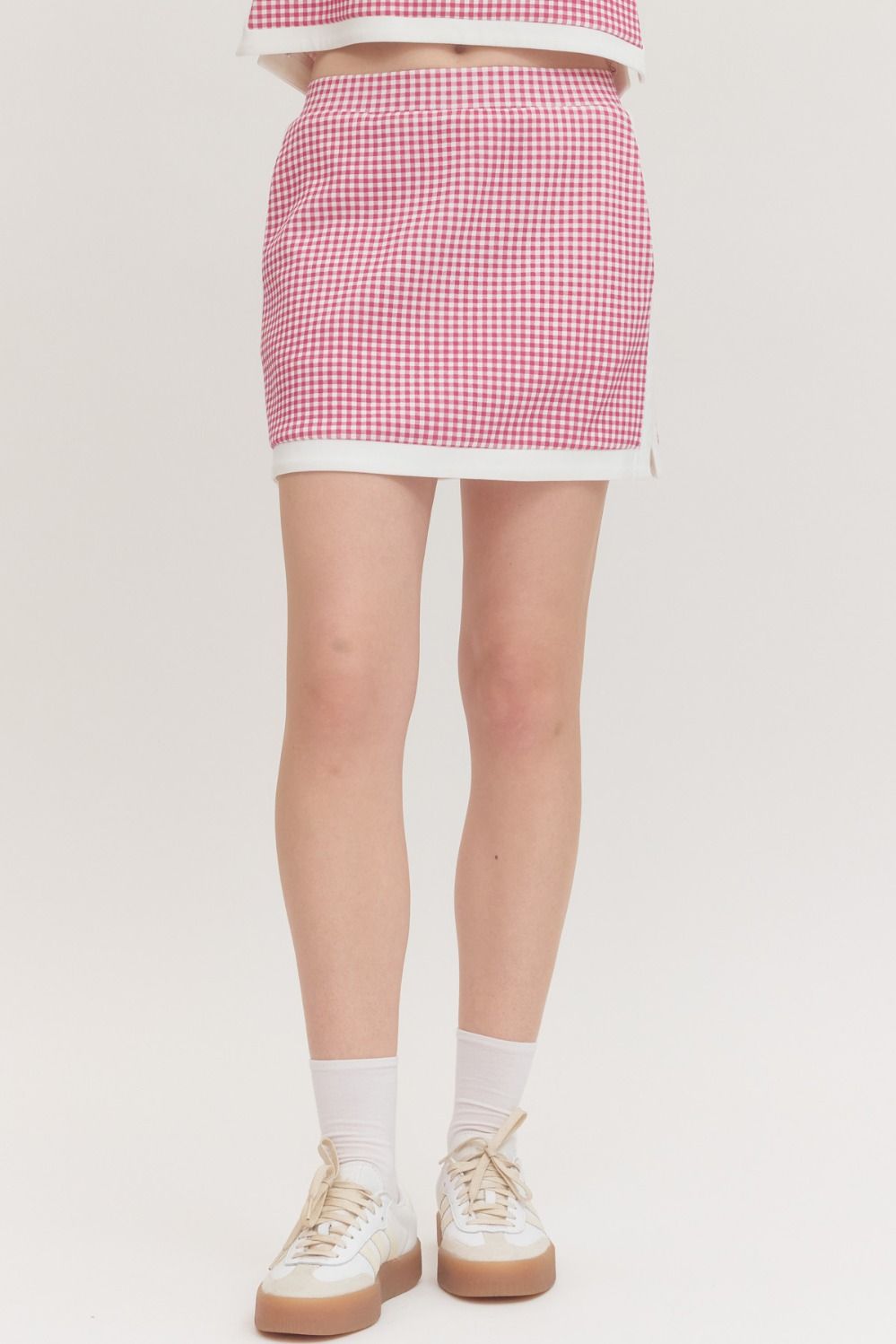 Gingham Cloud Athleisure Skirt