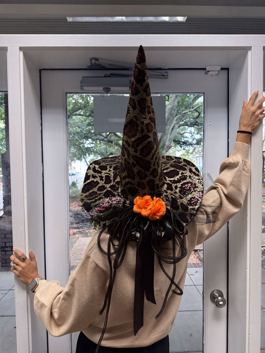 Animal Print Witch Hat