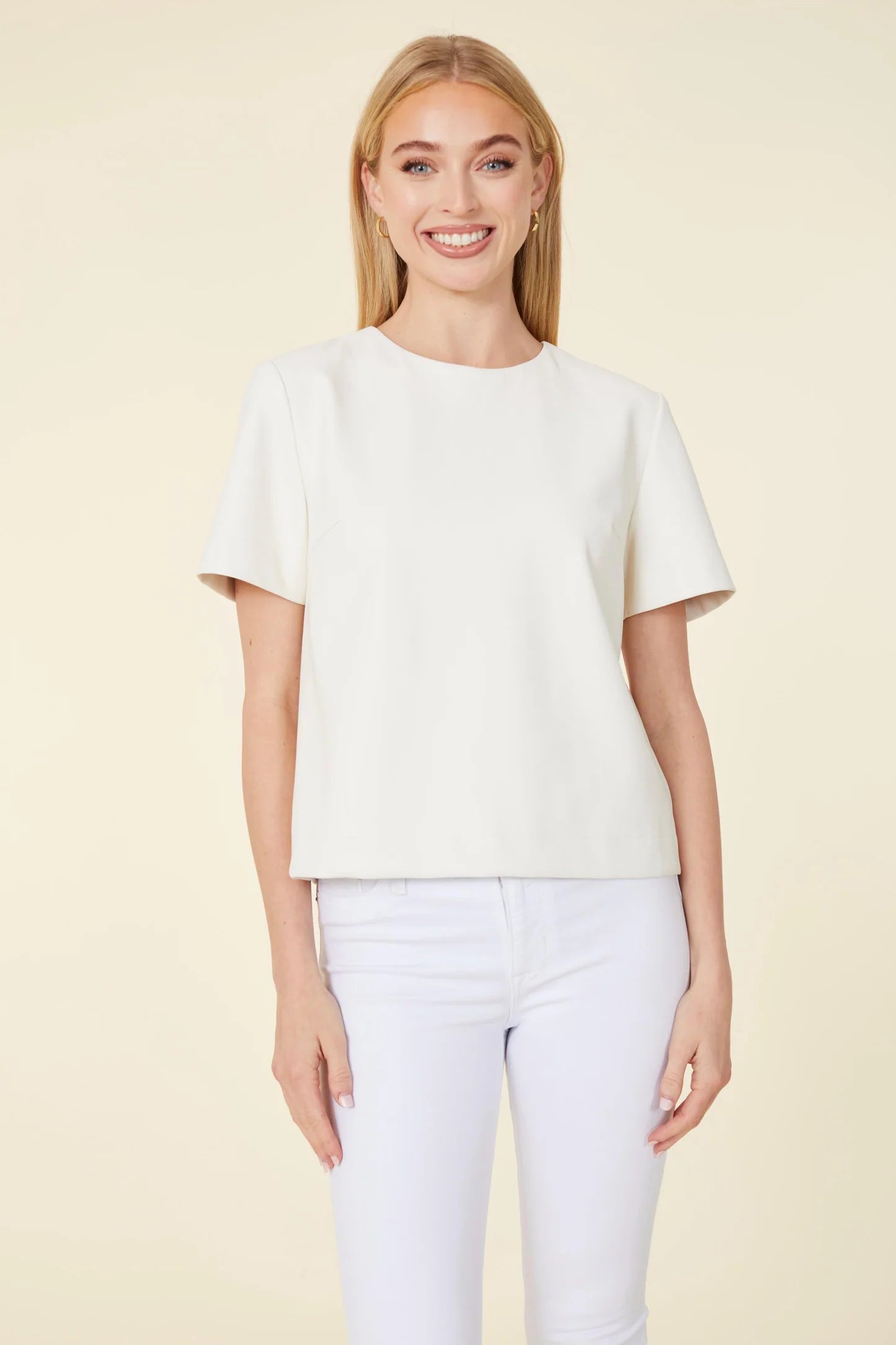 Vegan Leather Perforated T-Shirt