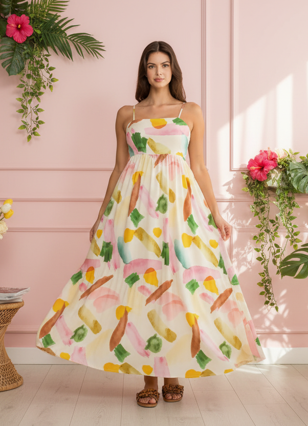 Nympha Bloom Maxi Dress