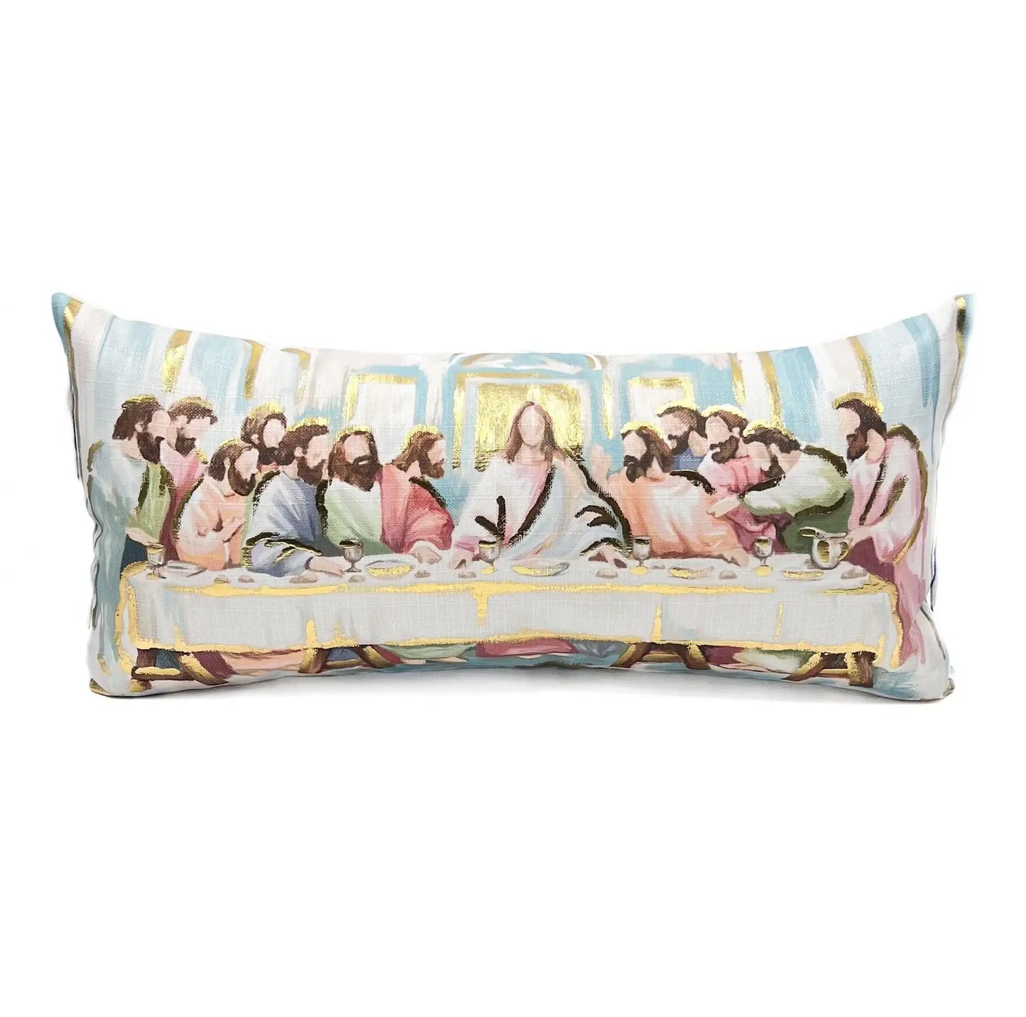The Last Supper Gold Foil Pillow