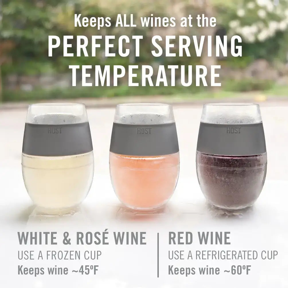 Wine FREEZE™ Cooling Cup Insulated w/ Cooling Gel - Marble