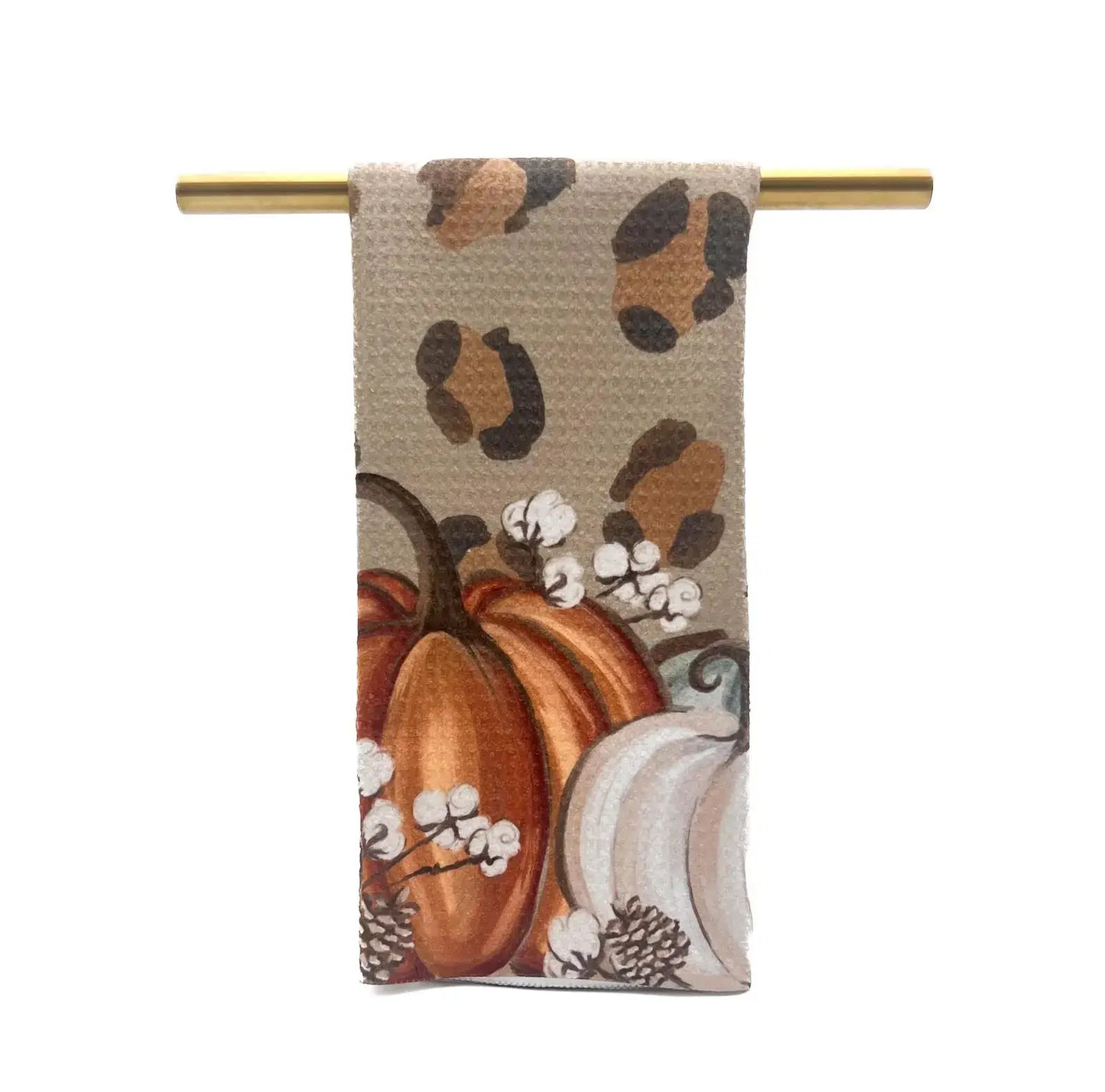 Leopard Pumpkins Tea Towel