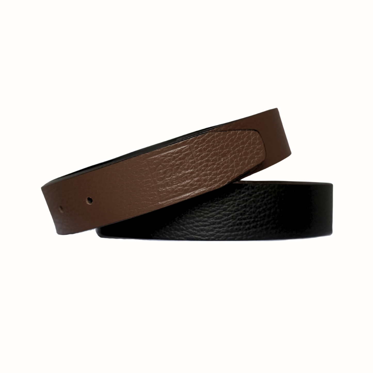Tuxedo & Nightcap Reversible Leather Belt | 3cm