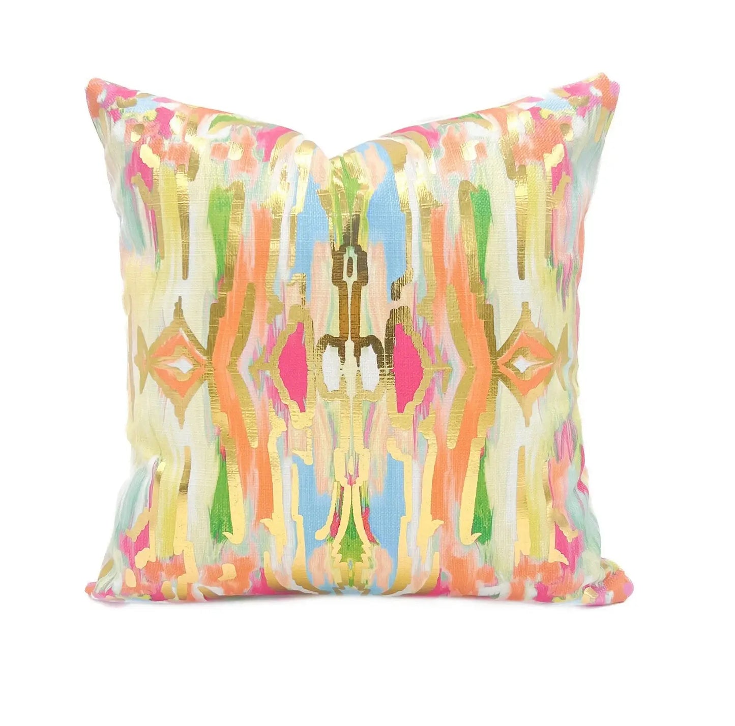 Gold Foil Zora Kaleidoscope Pillow