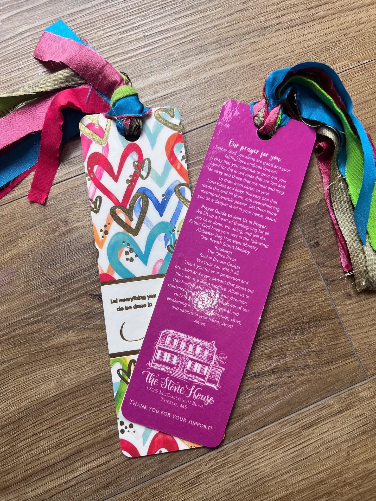 Confetti Hearts Tassel Bible Bookmark