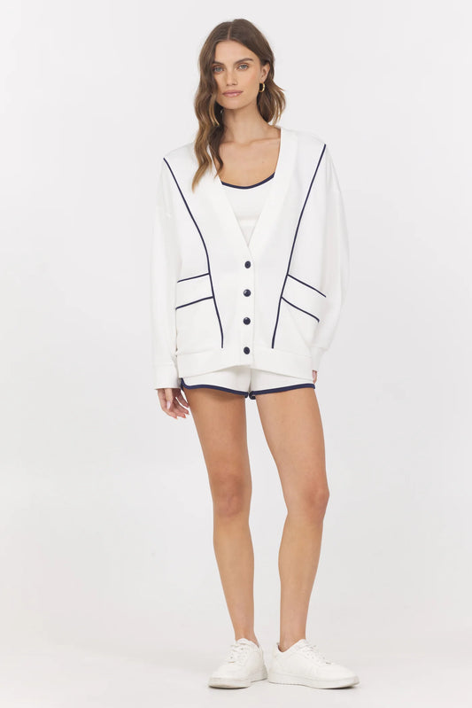 Cloud Piping Cardigan