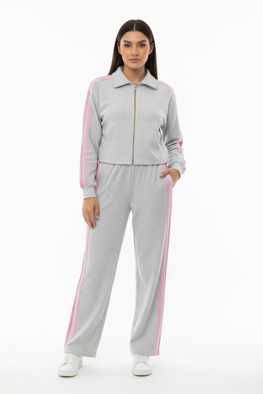 Cotton Candy Stripe Wide Leg Pant