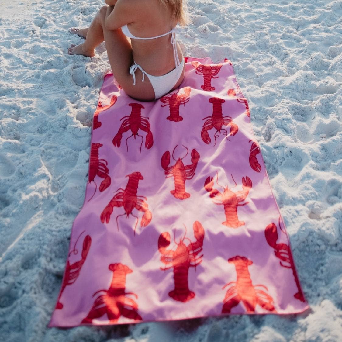 Lobster Wholesale Quick Dry Reversible Pool Towel