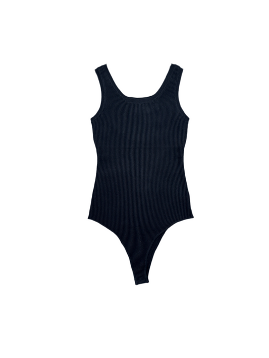Sleeveless Ribbed Bodysuit