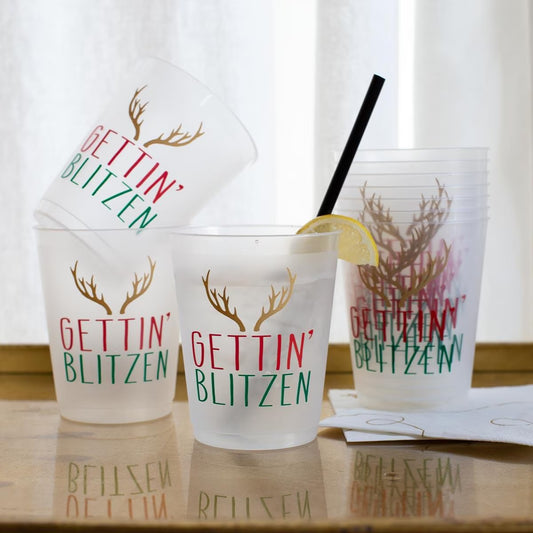 Gettin Blitzen Party Cups