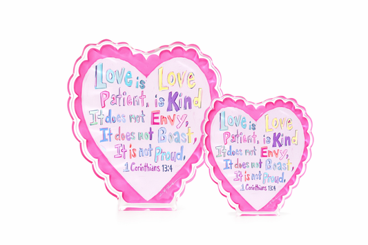 Love Heart Heart Acrylic