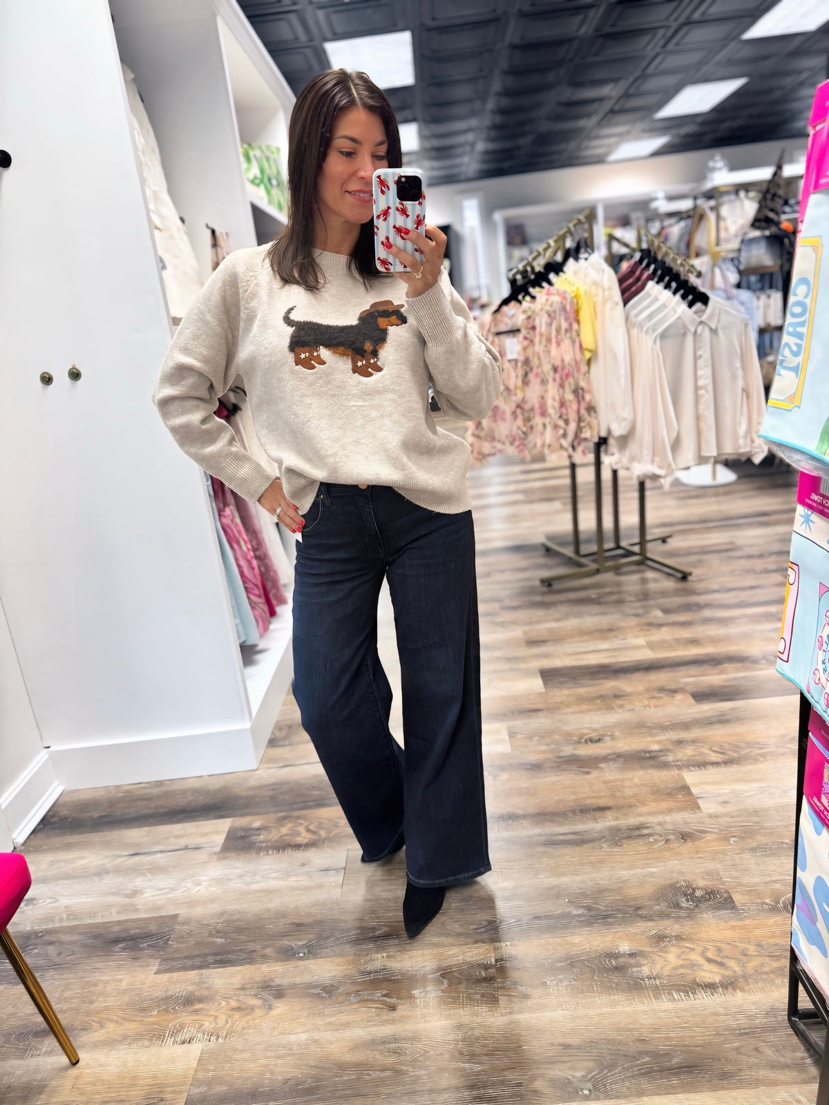 Cowboy Dachshund Sweater
