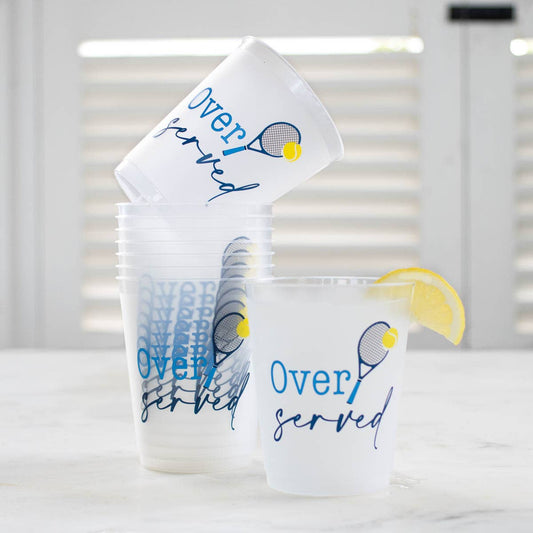 Over Served Party Cups 16oz Set of 10