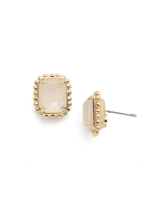 Octavia Ultra White Scalloped Earring