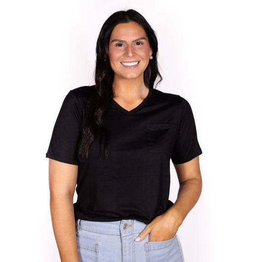 Highlands V-Neck Pocket Tee