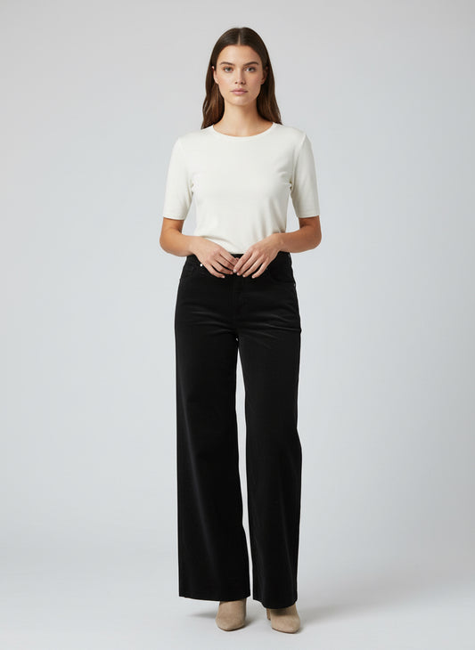Meg Black Velvet Pants