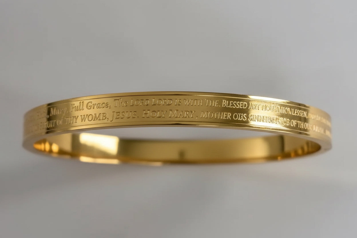Hail Mary Prayer Bangle