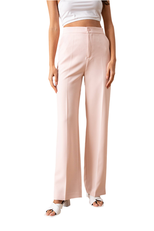 Timeless Solid straight-cut pants