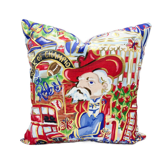 Gold Foil Red See You In Oxford Pillow