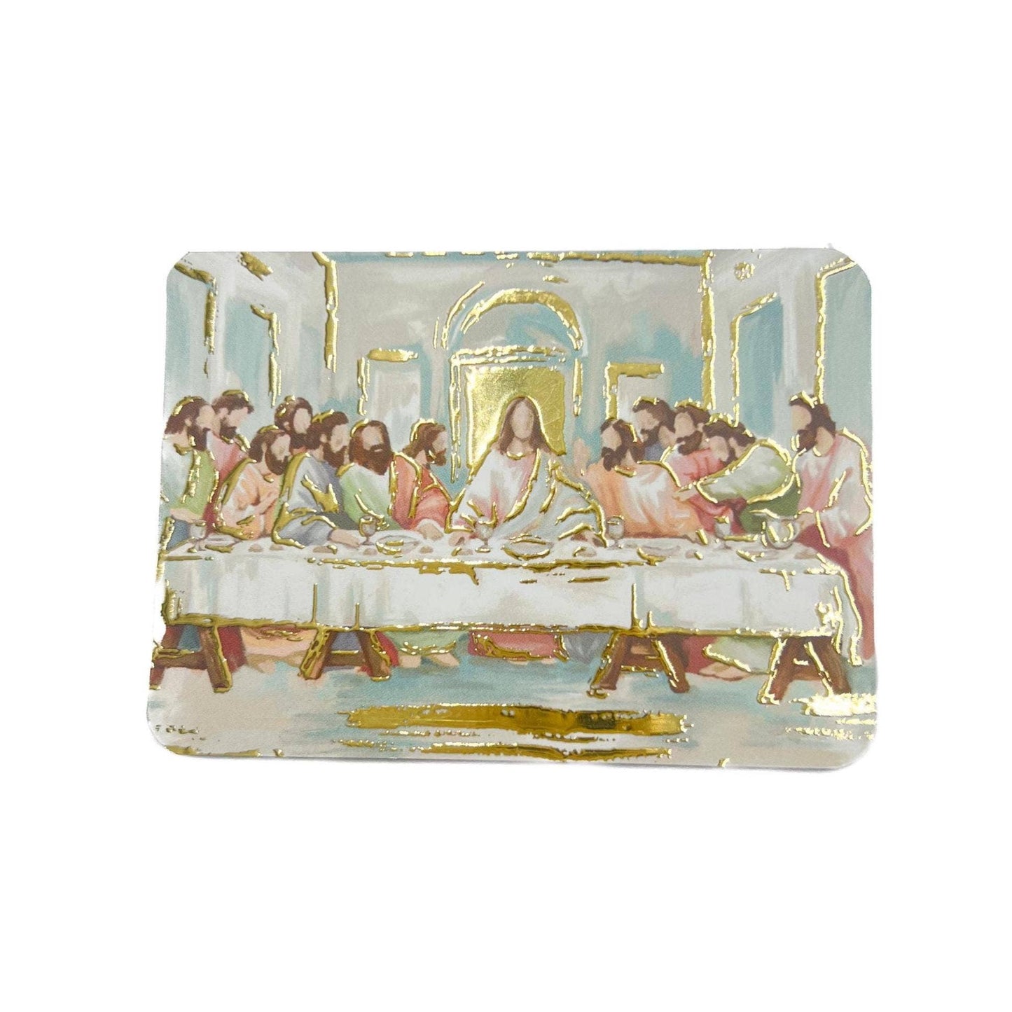 Gold Foil Lord's Supper Refrigerator Magnet