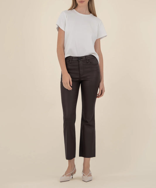 Kelsey Chocolate High Rise Ankle Flare