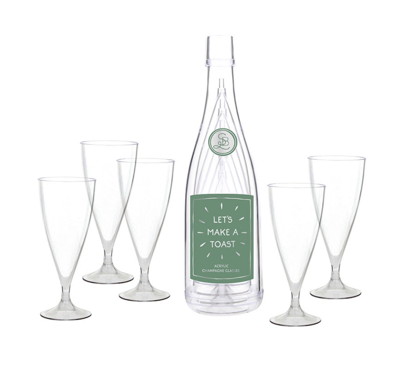Acrylic Glass Set— Lets Toast