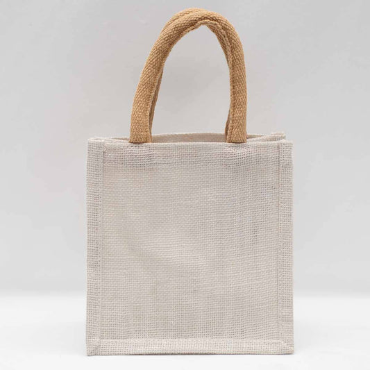 Jute Petite Gift Tote White
