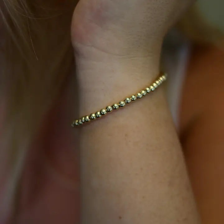 Gold Filled Stretch Bracelet 4mm