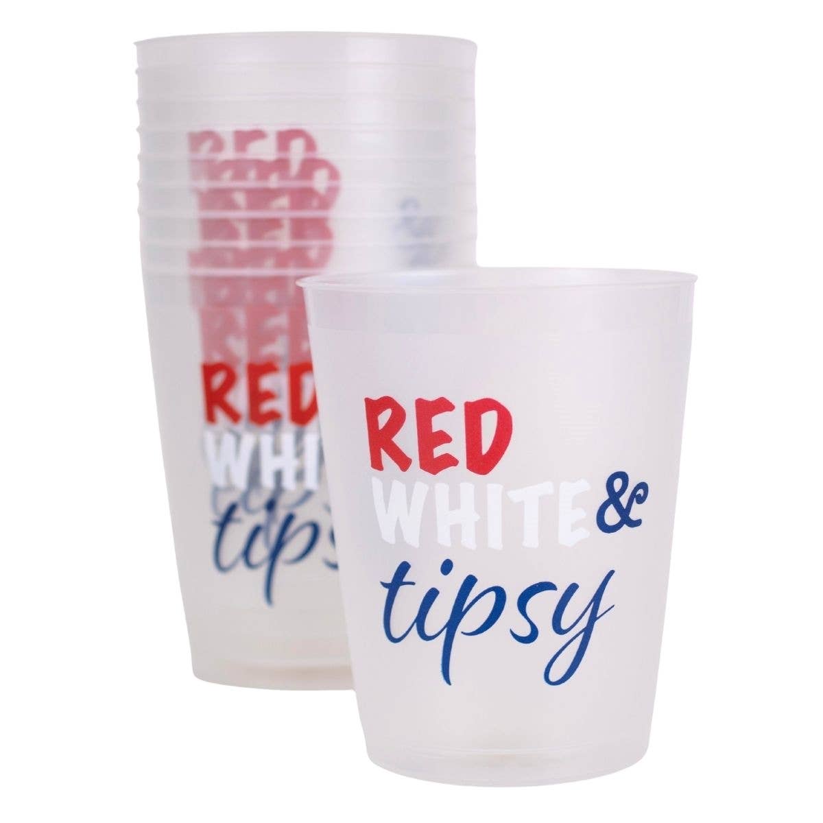 Red White & Tipsy Party Cups 16oz.