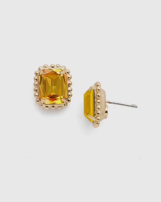 Light Topaz Octavia Scalloped Earring