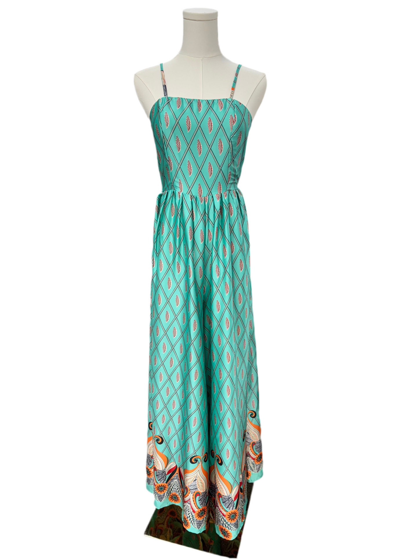 Feather Teal Jumpsuit